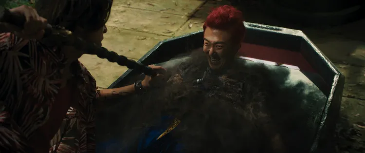 電影《叫我驅魔男神》發布幕後花絮特效篇，公開片中奇幻的精彩打鬥畫面。光盛影業提供