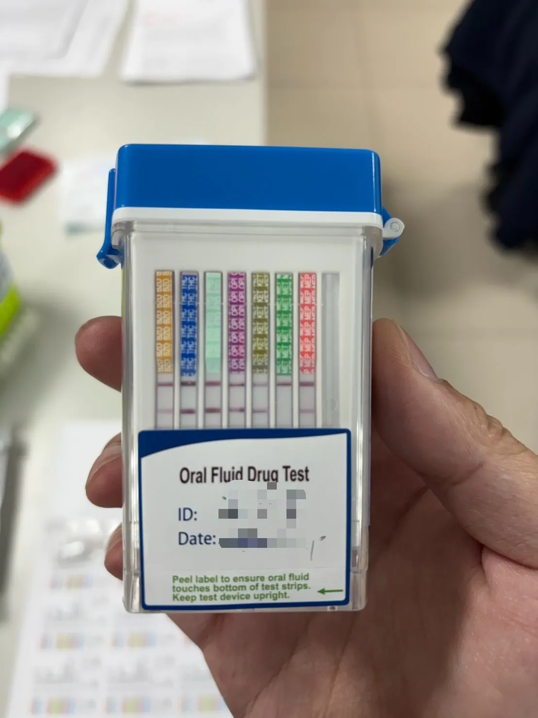 溫男落網後毒品唾液快篩陽性。翻攝畫面