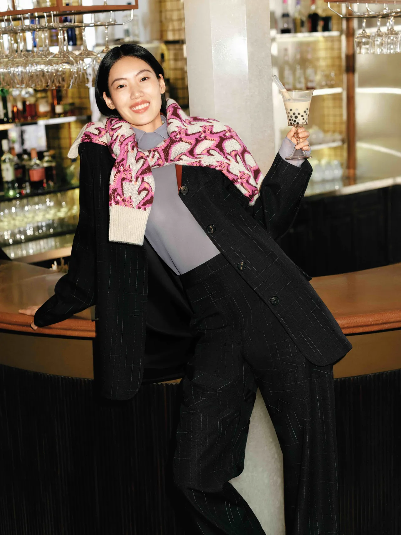 中國超模李禾佳出鏡TORY BURCH新春形象大片。品牌提供