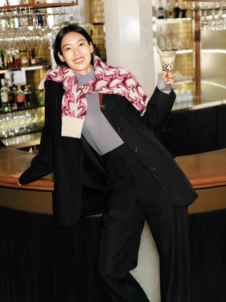 中國超模李禾佳出鏡TORY BURCH新春形象大片。品牌提供