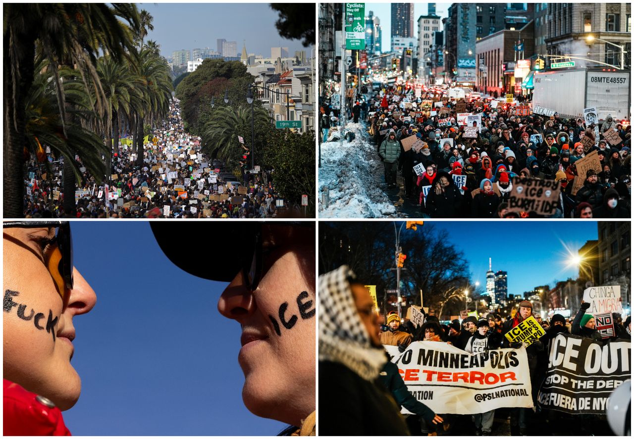 抗議ICE執法遍地開花 「不工作、不上學、不消費」全美大罷工