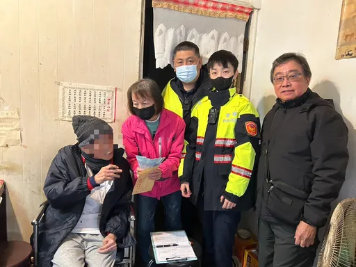 永和警結合民間善心團體　寒冬送暖助弱勢家庭過好年
