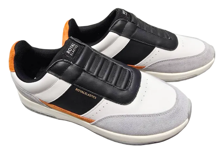 ▲改裝出清回饋55名會員，推出Royal Elastics男款拚色休閒鞋，原價4,270元，特價990元，顧客驚喜不間斷。