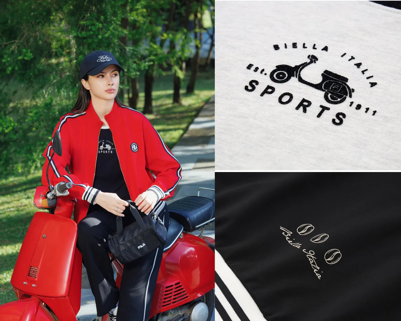將競技場、摩卡壺及復古摩托車等羅馬經典符號，轉化為時尚圖騰。品牌提供
