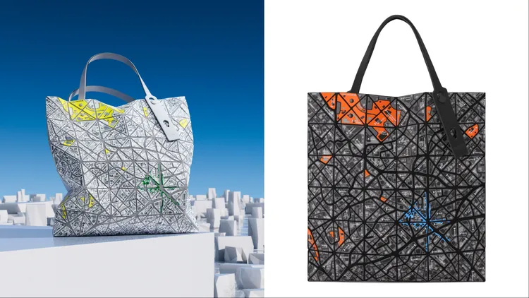 BAO BAO ISSEY MIYAKE MAP托特包，各2萬2200元。品牌提供