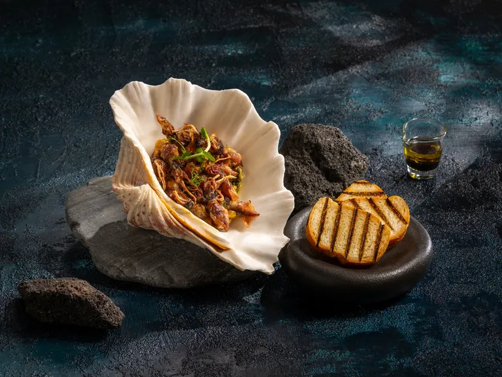 即日起至3月入住含早餐或一泊二食住房專案的旅客，可以179元加購限定海味—日本兵庫螢烏賊佐法棍一份。煙波國際觀光集團提供