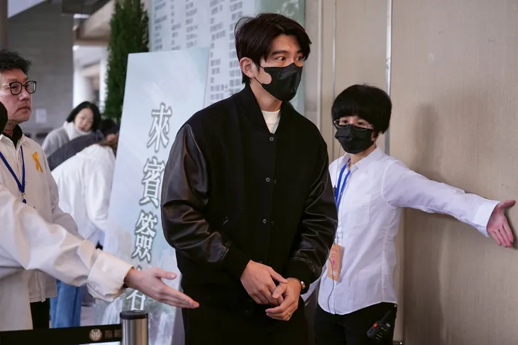 修杰楷低調進入會場。彭欣偉攝