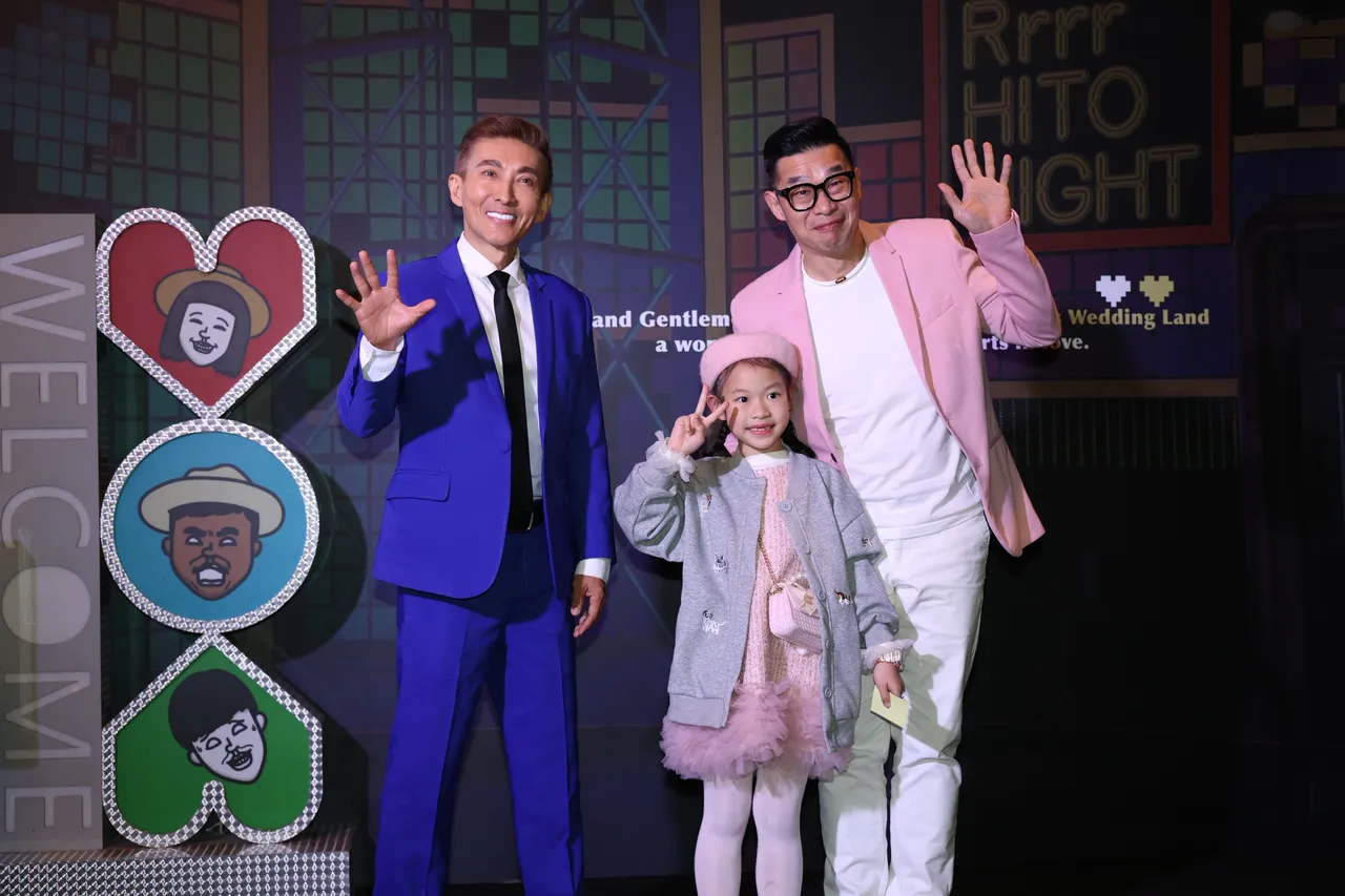 潘若迪（左）、馬力歐和女兒。莊宗達攝