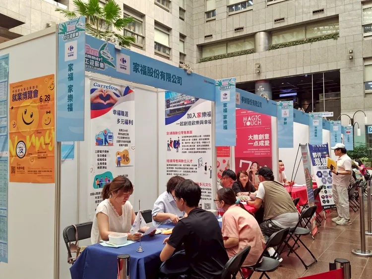 本次徵才基層工作職缺多達779個，占比約70%。台北市就業服務處提供