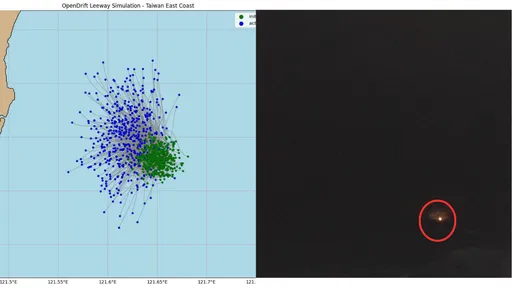 辛柏毅可能坠落位置曝光！网友模拟漂移轨迹　落点集中这一带