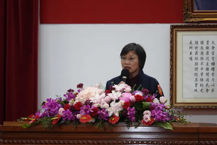 內政部長劉世芳報告打詐成績。江孟謙攝