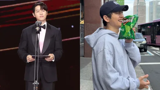 宋仲基來台拿香菜餅乾燦笑！趁參加金唱片採買一大包戰利品