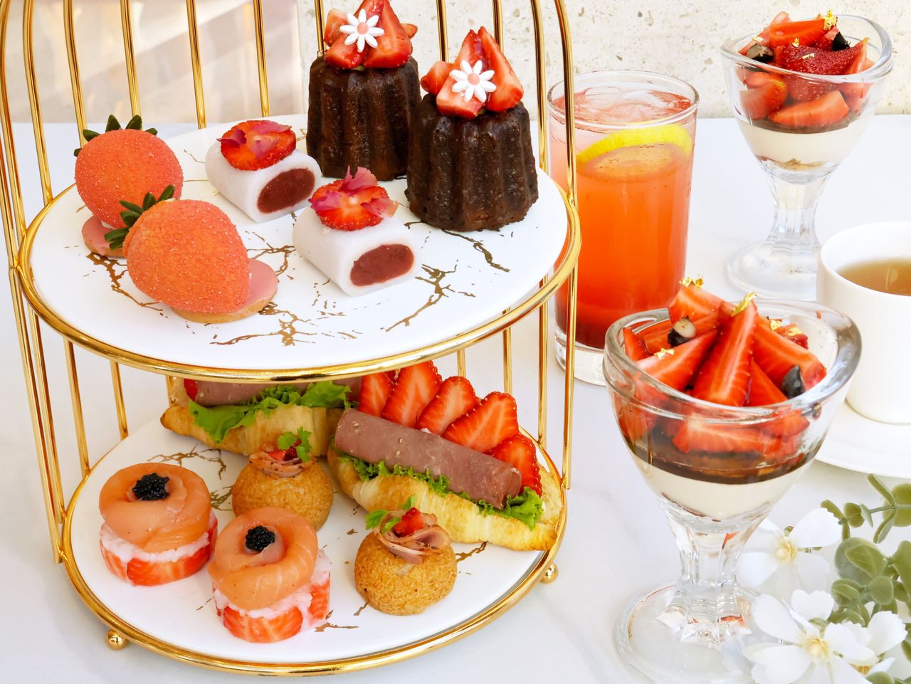 草莓魅力無法擋 日月千禧雙人下午茶夢幻登場