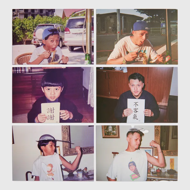 FRαNKIE阿法秀出兒時的青澀照片。FRαNKIE阿法提供