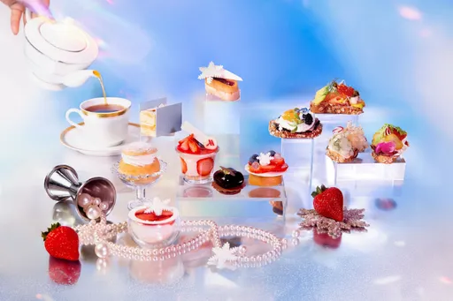 台北万豪北欧风极光梦游双人下午茶　7款主题甜点搭4款精致咸点