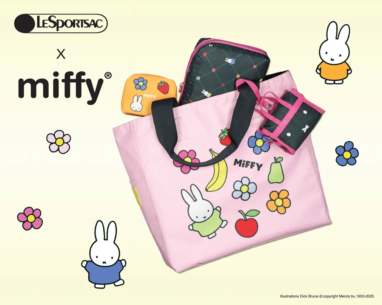 LeSportsac与米飞兔Miffy推出冬季联名。品牌提供