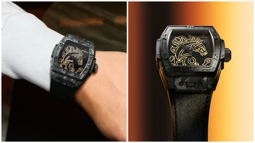 本周新表｜Hublot跃动黑马迎新春　碳纤维镶嵌工艺藏霸气