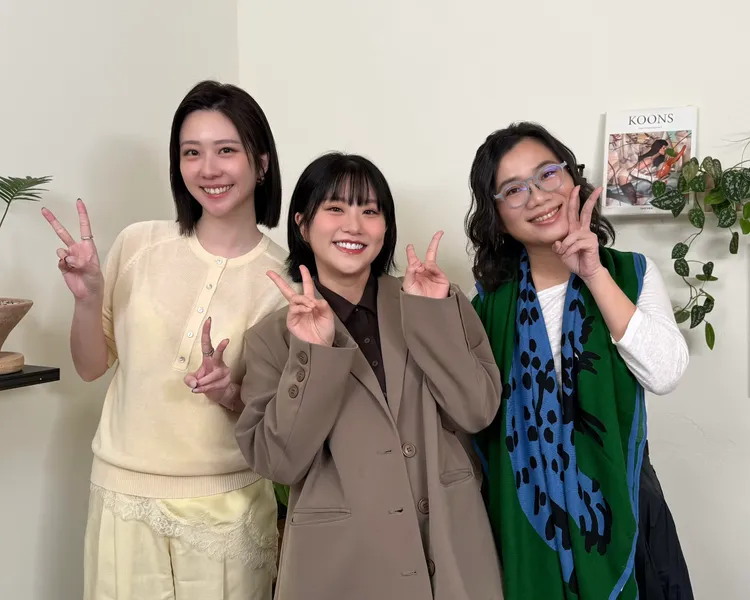 焦凡凡（中）已經規劃好卸貨後的計畫。menomeno X 人類圖畫館提供