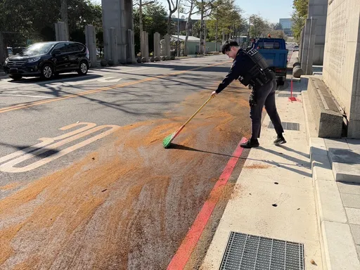 車輛載運油料沿路洩漏危害交通　壢警即時封控清除！守護用路人安全
