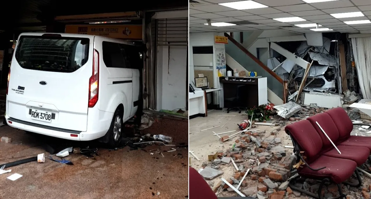 三立採訪車衝撞進彰化銀行！10人送醫3重傷　婦倒地頭濺血