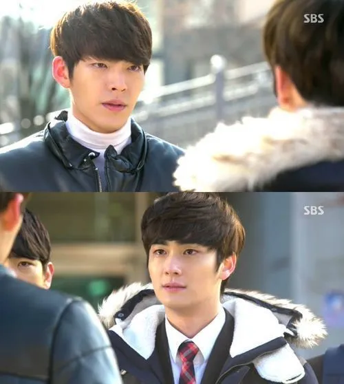 赵润宇（下图）在《继承者》中被金宇彬霸凌。翻摄SBS
