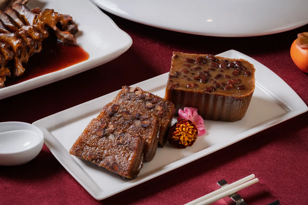 紅豆年糕寓意步步高升、甜蜜迎新。業者提供