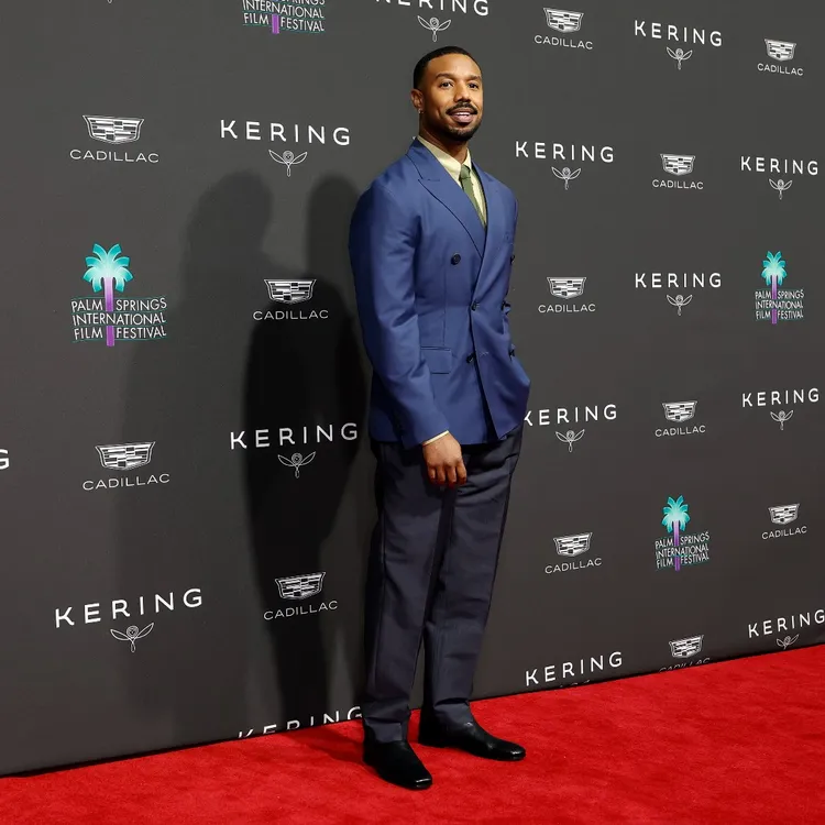 麥可B喬丹步上紅毯。翻攝psfilmfest IG