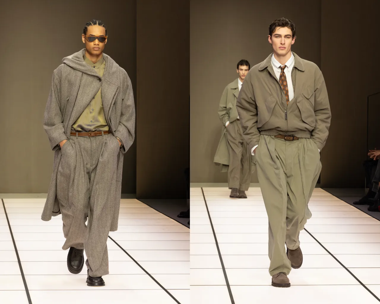 Giorgio Armani 2026秋冬男裝系列。品牌提供