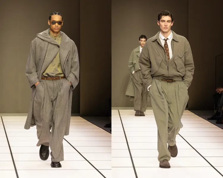 Giorgio Armani 2026秋冬男裝系列。品牌提供