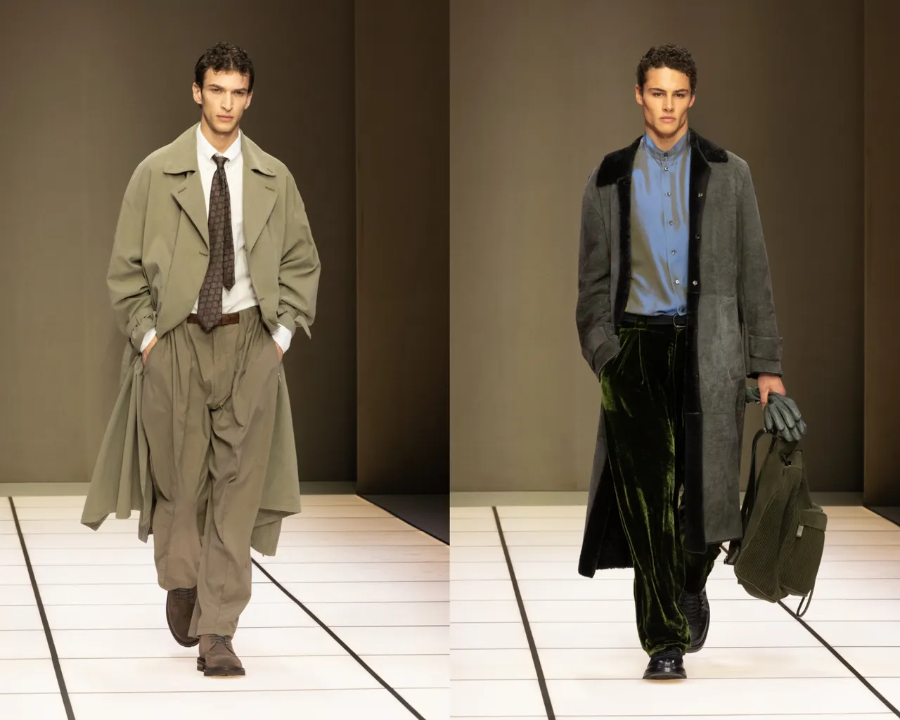 Giorgio Armani 2026秋冬男裝系列。品牌提供