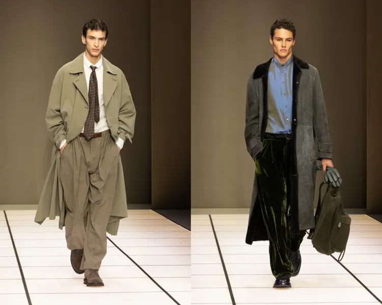 Giorgio Armani 2026秋冬男裝系列。品牌提供