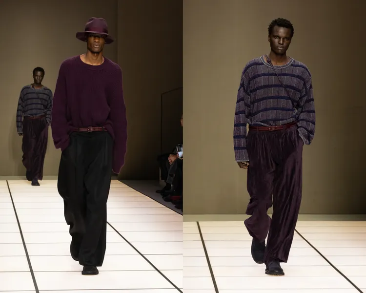 Giorgio Armani 2026秋冬男裝系列。品牌提供