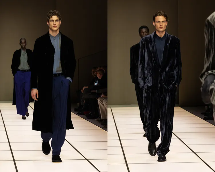 Giorgio Armani 2026秋冬男裝系列。品牌提供