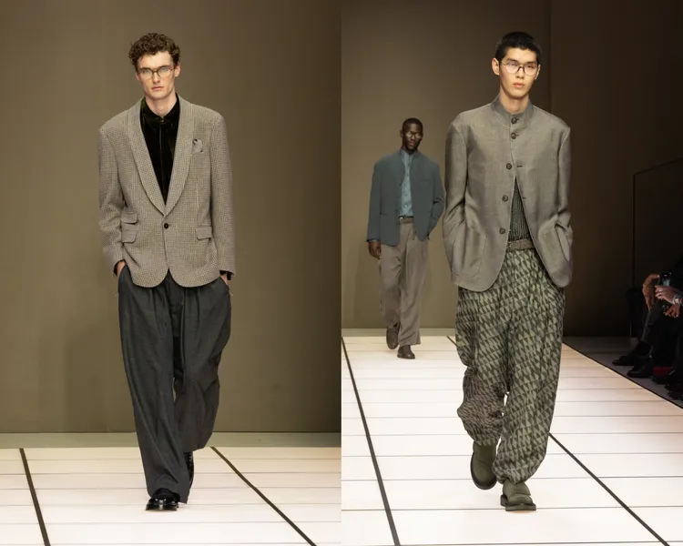Giorgio Armani 2026秋冬男裝系列。品牌提供