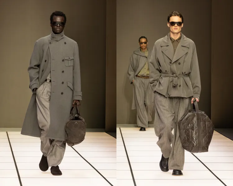 Giorgio Armani 2026秋冬男裝系列。品牌提供