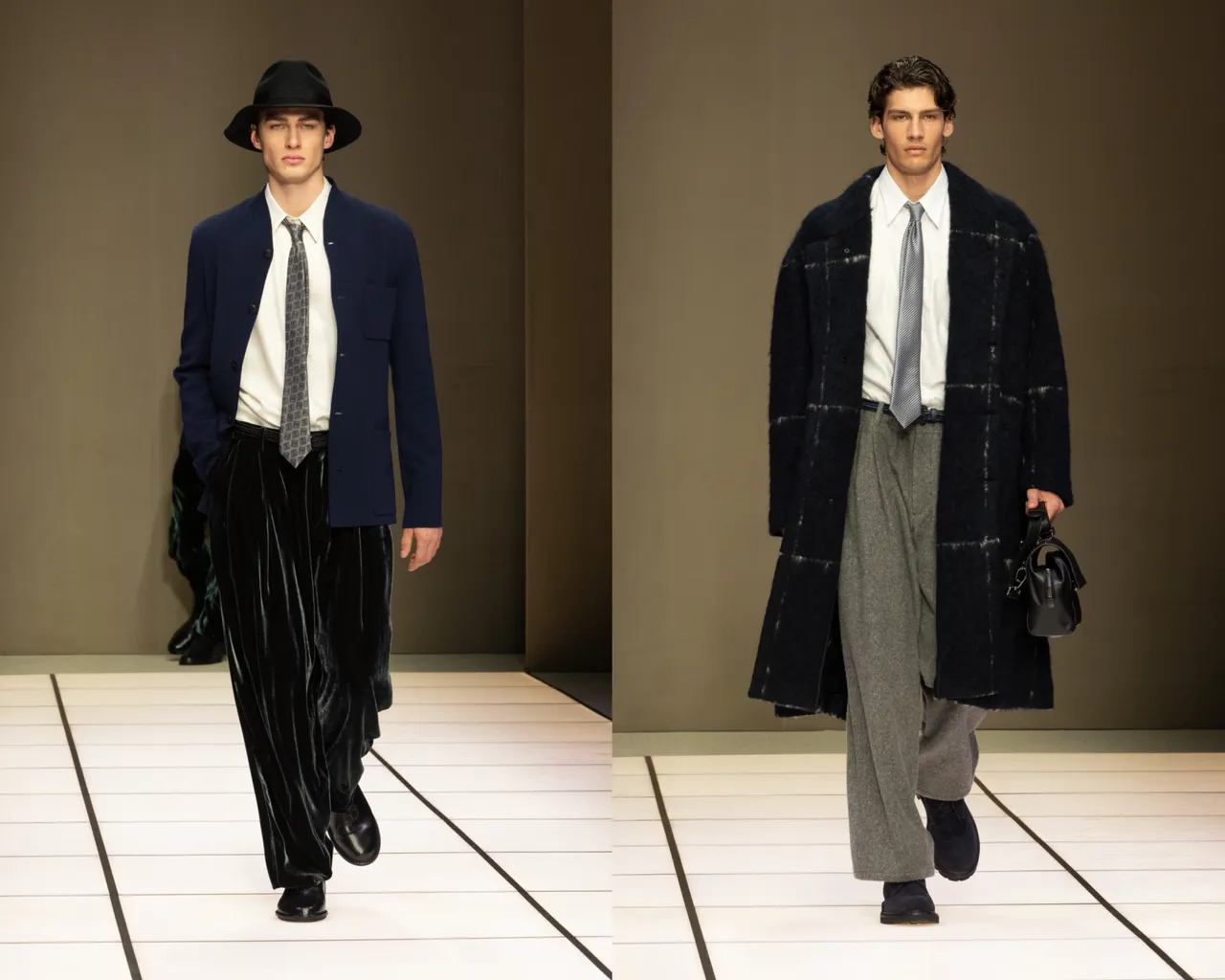 Giorgio Armani 2026秋冬男裝系列。品牌提供