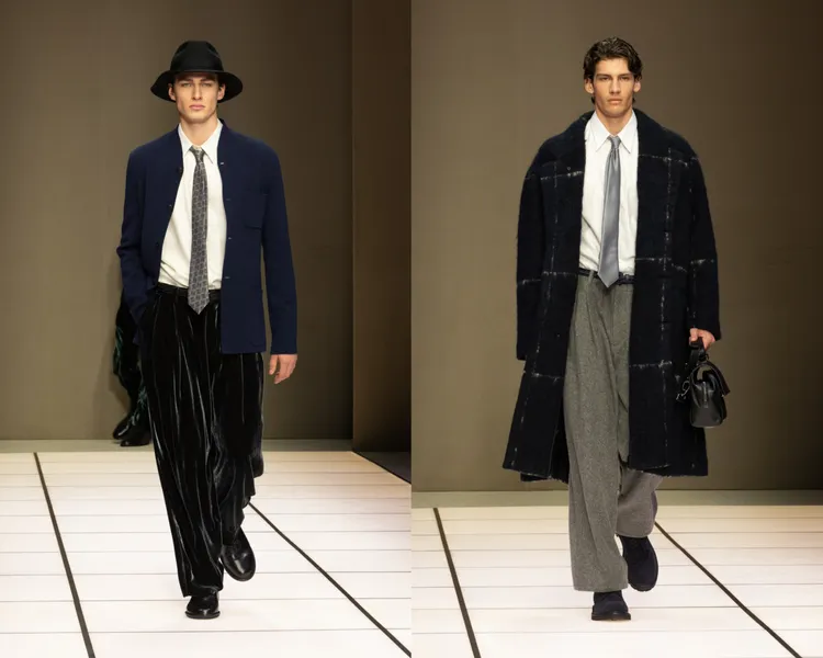 Giorgio Armani 2026秋冬男裝系列。品牌提供