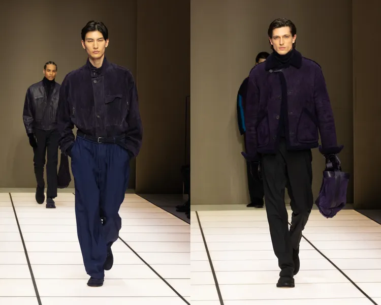 Giorgio Armani 2026秋冬男裝系列。品牌提供