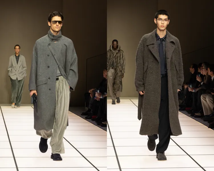 Giorgio Armani 2026秋冬男裝系列。品牌提供
