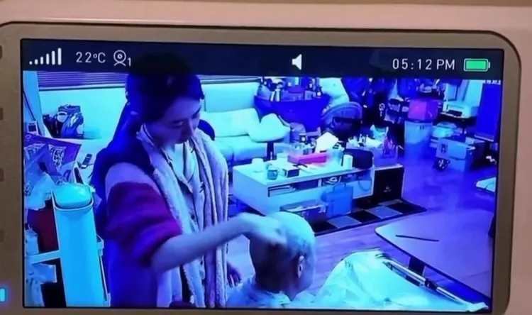 李運慶哥哥說監視器畫面是李運慶與洪詩曾在社群PO過的。翻攝Threads