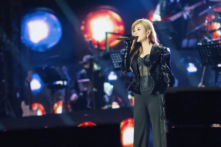 梁靜茹廈門陣開唱，特別用閩南話和當地粉絲打招呼。超級圓頂提供