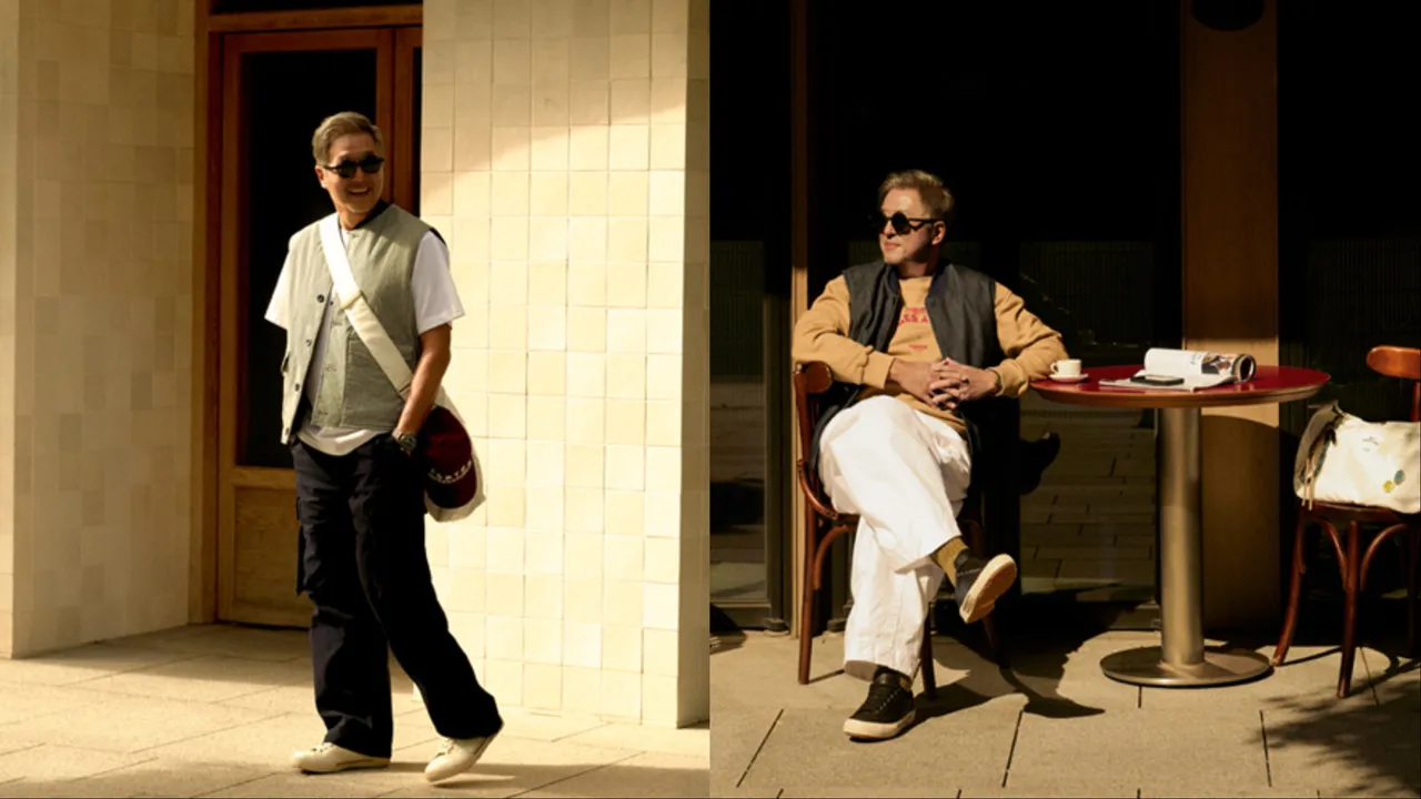 王偉忠換上PORTER INTERNATIONAL聯名服飾當起潮男。品牌提供