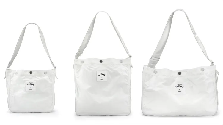 PORTER INTERNATIONAL X GERARD聯名S號斜背包（左起）5150元、M號斜背包5650元、斜背包5850。品牌提供