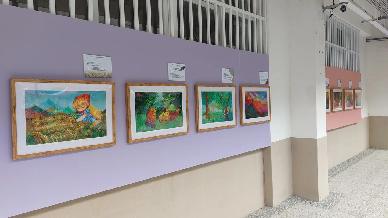 「他在種什麼？永續藝術走廊」將於壽山國中校慶後持續展出。凃建豐攝