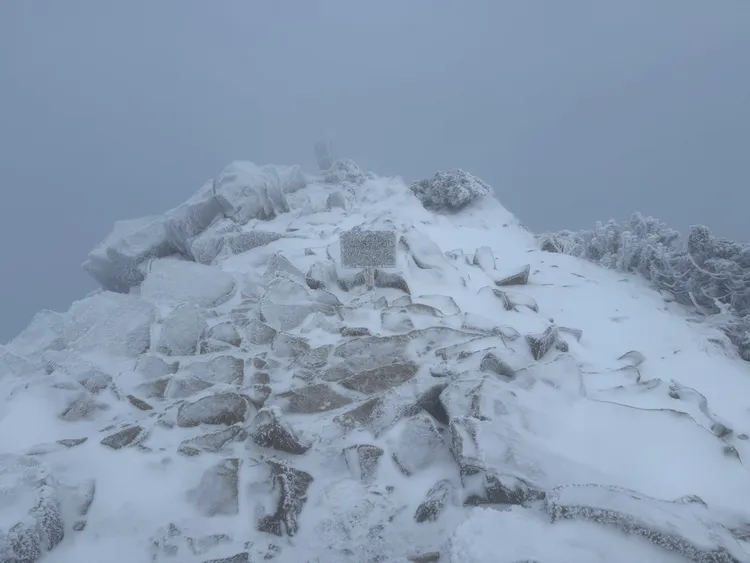 寒流發威，高山氣溫驟降，玉山清晨持續降雪，氣象站周邊鋪上一層白雪，銀白景象相當吸睛。氣象署提供
