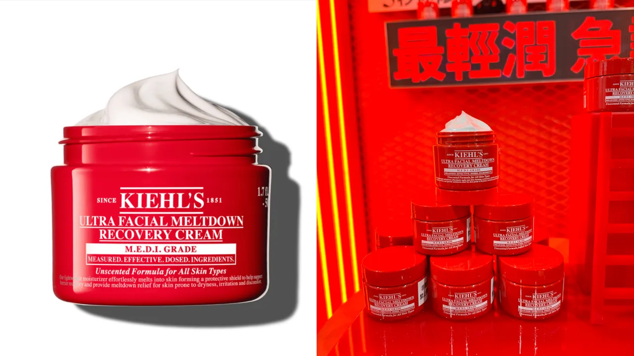 Kiehl’s為其經典「冰河醣蛋白保濕霜」系列添加新成員，推出Kiehl’s契爾氏急護霜。品牌提供、張家玲攝