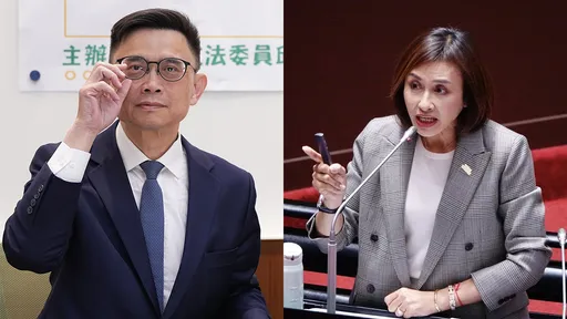 賴瑞隆受訪　邱議瑩路過...快閃鑽電梯「險被門夾」