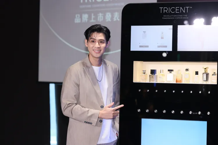 李玉璽昨日出席「TRICENT香氛互動體驗機」上市記者會。彭欣偉攝