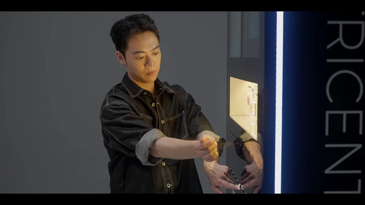 TRICENT香氛互動體驗機。品牌提供