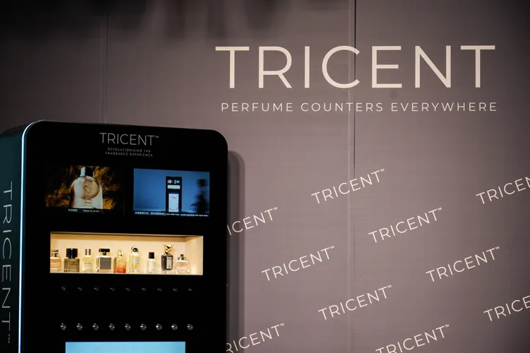 TRICENT香氛互動體驗機。品牌提供